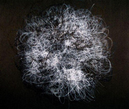 Brian Corey, Reaction (2007), Acrylic, Ink, on Wood, 8 in. x 8 in. Brian Corey, Reaction (2007), Acrylic, Ink, on Wood, 8 in. x 8 in.