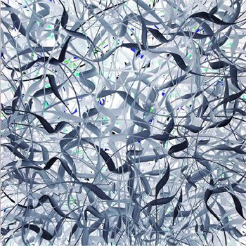 David Moore, FLIGHT I (2007), oil on linen, 72x72 in