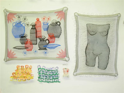 Fiber art by Adrienne Sloane