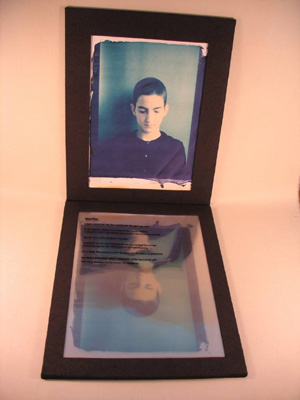 Audrey Niffenegger, Polaroid transfer, color and black and white xerography on transparancy, Japanese crepe paper on Davey board.