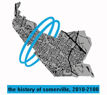 Logo for the HISTORY OF SOMERVILLE, 2010-2100 project by Tim Devin
