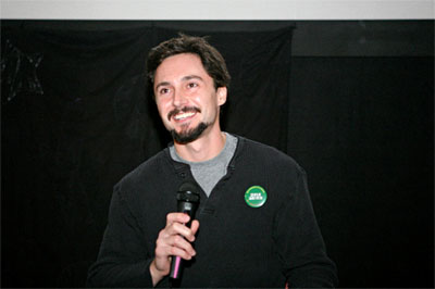 Photo by ROMAN IWASIWKA. Charlie Anderson at the Williamstown Film Festival Q&A session.