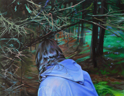 Christopher Faust's Tunnel, 2009, 28 inches x 36 inches, acrylic on canvas