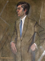 Portrait of Massachusetts Governor Michael Dukakis by Gardner Cox (1983)