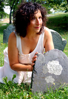 Nationally acclaimed storyteller, Judith Black spins her unique take on the Salem witch trials as she explores the power of female hungers and relationships - both here and in the hereafter - in Salem Theatre Companys Bittersweet Midnight. (Photo by John Fogle)