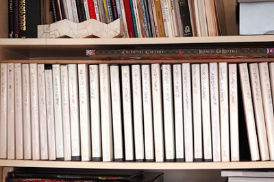 Photograph of sketchbooks by Yanick Lapuh
