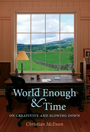 Cover art for Christian McEwen's WORLD ENOUGH & TIME (Bauhan Publishing, 2011)