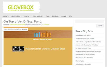 Interview by Glovebox with ArtSake writers