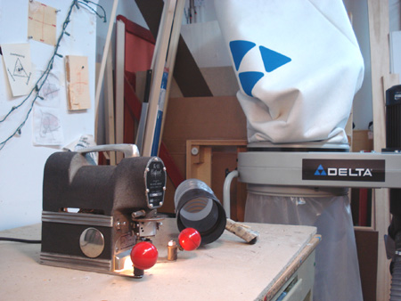 Cutawl K-11 saw with dust collector