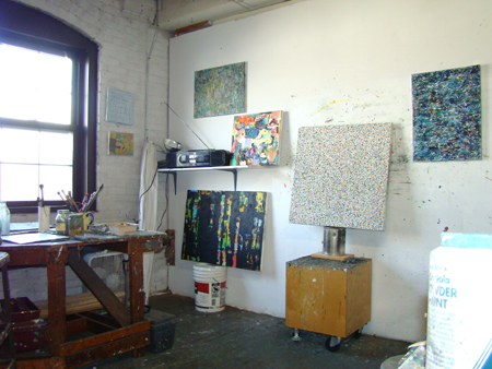 Stacey Alickman's artist studio
