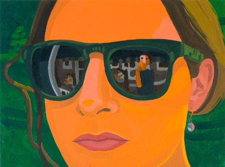 Helena Wurzel, SHE'S GOT LIGHT IN HER EYES (2012) Oil on Canvas, 12x16 in
