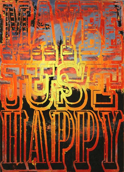 Joe Wardwell's painting Maybe Just Happy