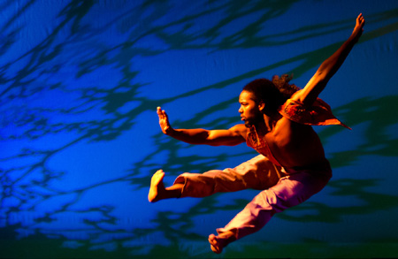 : still image from CALLING TO YOU, choreographed by Deborah Abel, photo by Liza Voll