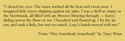 Quote from MRS. SOMEBODY SOMEBODY by Tracy Winn