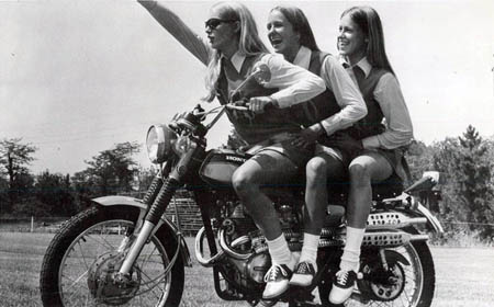 Vintage Photos of Girls in Mini Skirts on Bikes (1)