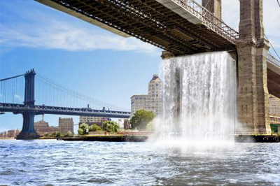 Brooklyn Bridge Waterfall