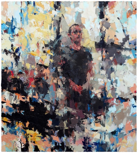Joshua Meyer, PARENTHESES (2015), oil on canvas, 40x36 in