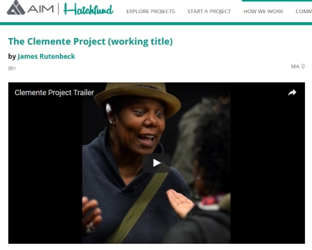 THE CLEMENTE PROJECT by James Rutenbeck, crowdfunding on HatchFund