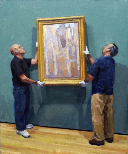 Frank Gregory, CATHERDRAL UP (2014), oil on canvas, 15x18in. Frank Gregory received a 2016 Provincetown Art Association and Museum’s Lillian Orlowsky and Wiliam Freed Foundation Grant