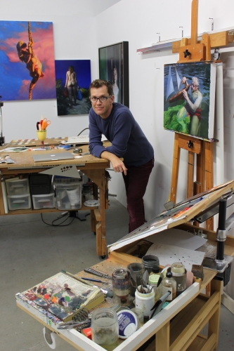 Matt Brackett at his studio in Hyde Park