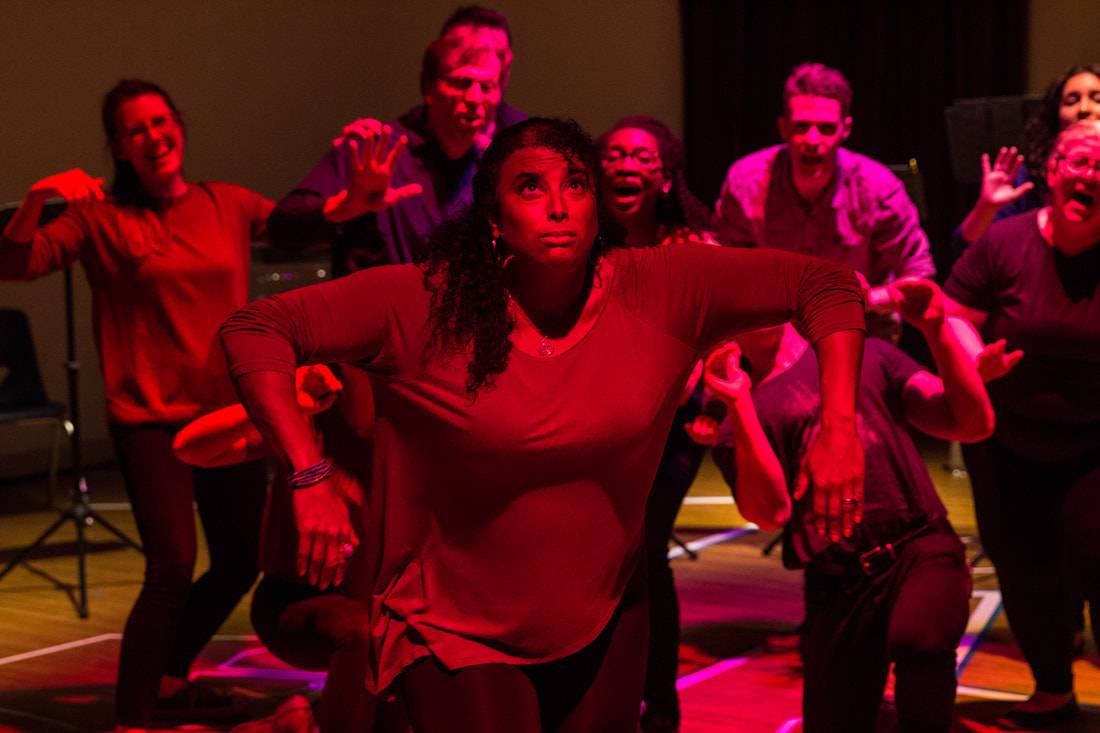 From a 2018 reading of MARTHA'S (B)RAINSTORM by John J. King (Dramatic Writing Fellow '19), photo by Paul Fox.