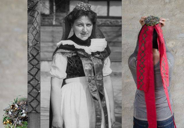 Astrid Reischwitz (Photography Finalist '20), A CROWN FROM THE PAST (2014-2018), Photograph, embroidery, cloth.