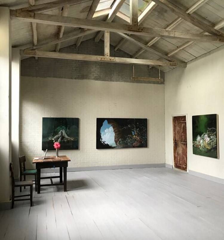 Exhibition by Nicole Duennebier (Painting Fellow '16) in Eben Haines' Shelter in Place Gallery.