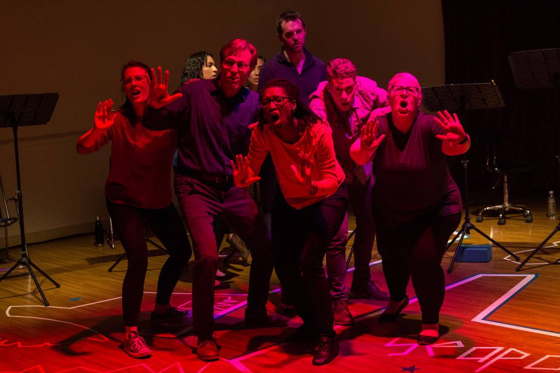 From a 2018 reading of MARTHA'S (B)RAINSTORM by John J King, photo by Paul Fox.