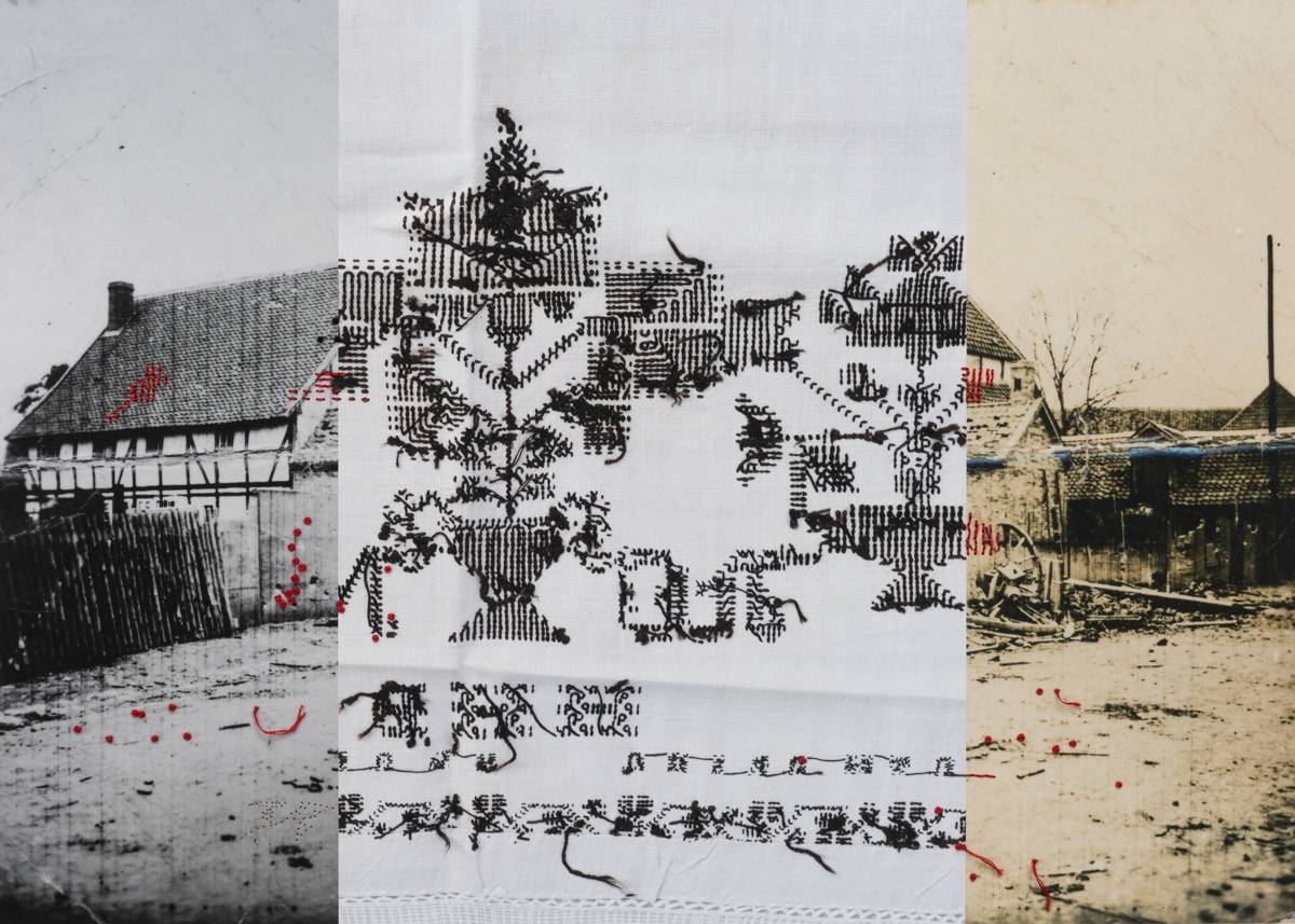 Astrid Reischwitz (Photography Finalist '20), AFTER THE THIRD BOMB (2019), Archival Pigment Print with Unique Embroidery, 21x26 in.